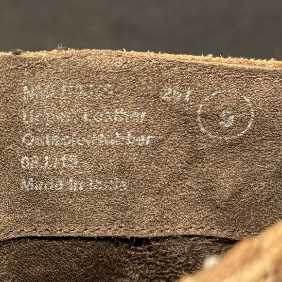 Naughty Monkey Fa So La Brown Stacked Leather Ankle Western Boots Women’s 9 - Picture 5 of 8